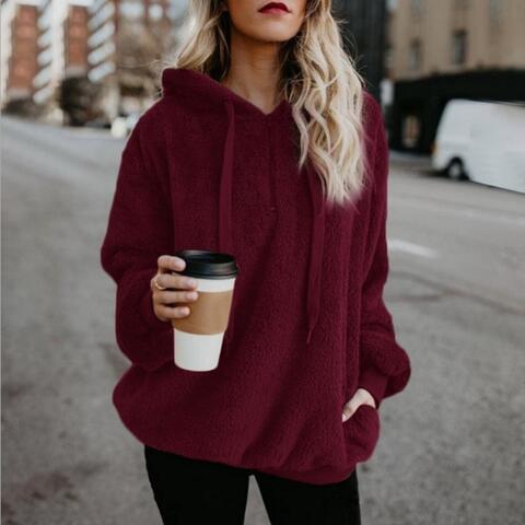 WOLFF | Casual Winter Warme Fluffy Hoodie für Frauen