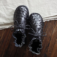 WW | Retro Künstlerisch Echtes Leder Damen Schuhe