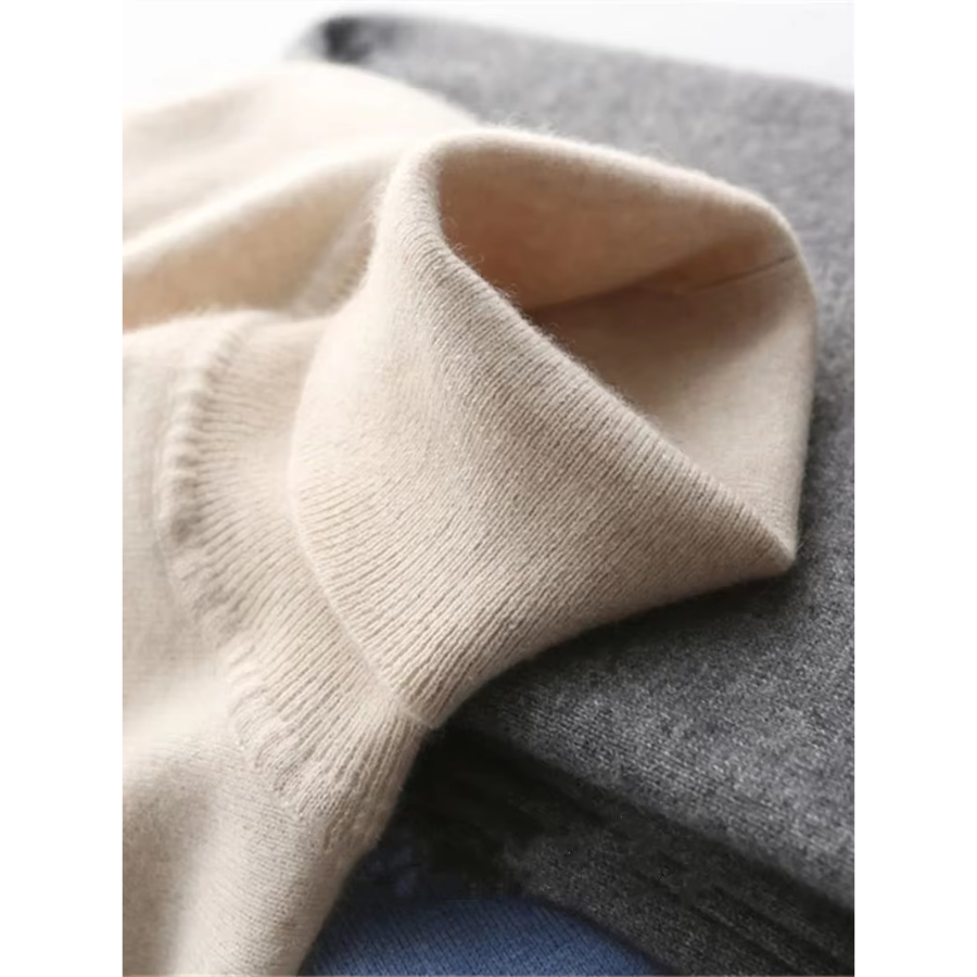 WW | Herren Wollpullover Mit Rollkragen Und Schlankem Design
