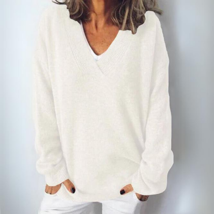W&W Mode | V Ausschnitt Pullover für Frauen