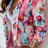 WW | Freie und Echte Florale Revers Freizeitanzug Blazer
