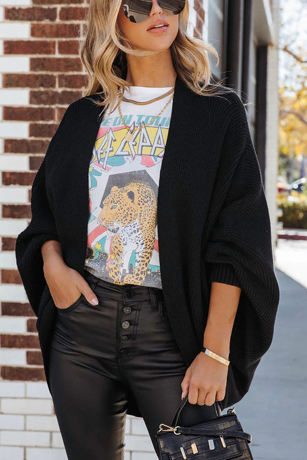 WW | City Girl Strick Dolman Ärmel Strickpullover