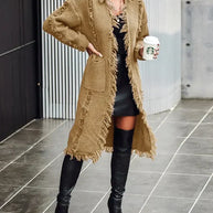 WW | Kuschelige Strickjacke Mit Kordeln