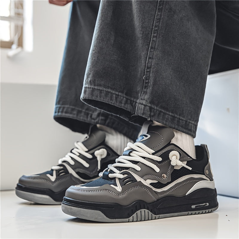 W&W Mode | Herren Stilvolle Schnür Skate Sneaker mit