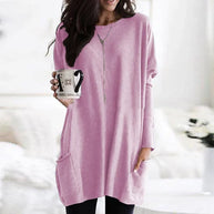 WW | Tunika mit Taschen - bequeme Damen Oversized Top