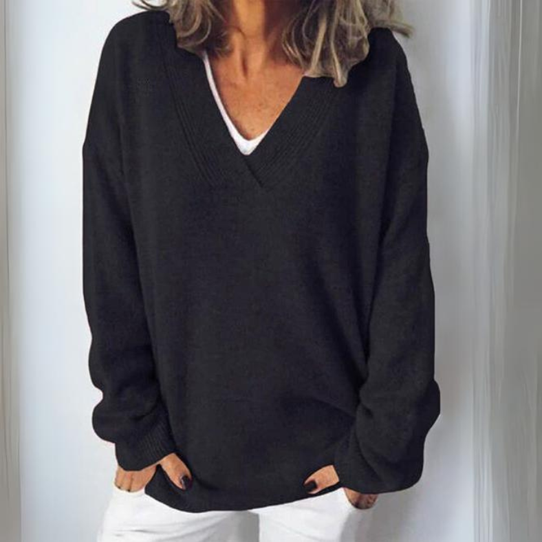 W&W Mode | V Ausschnitt Pullover für Frauen