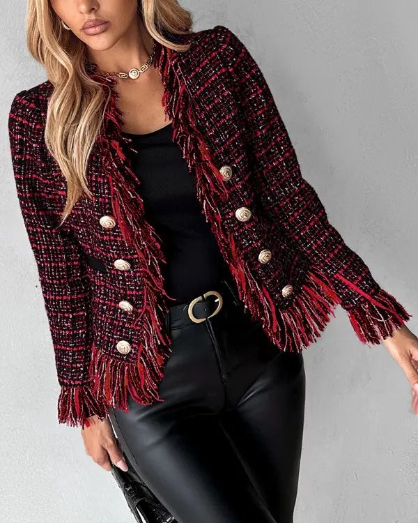 WW | Freizeitkleidung, Damen, Jacke mit Quastenmuster