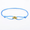Helles Blau Seil Gold