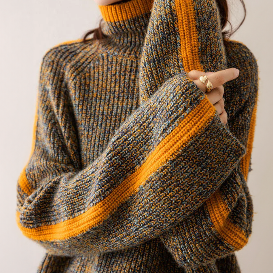 WW | gestrickter Rollkragenpullover für Frauen