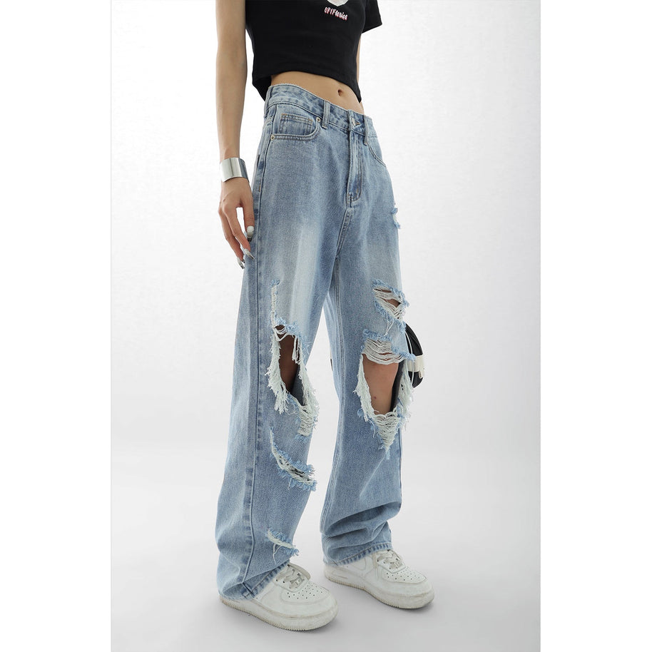 WW Damenjeans mit zerrissenen