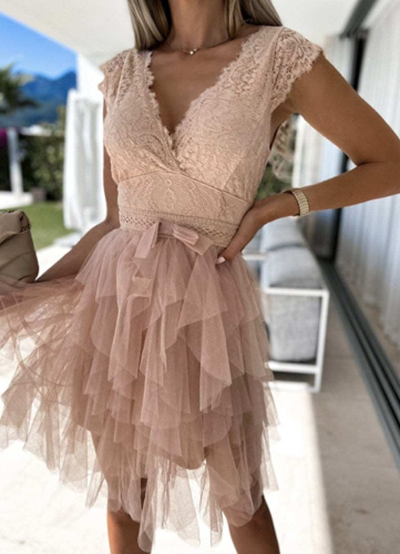 WW | Einfaches Abendkleid für Damen Mini