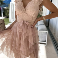 WW | Einfaches Abendkleid für Damen Mini