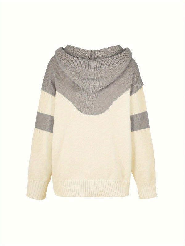 Wolff | Colorblock-Kapuzenpullover Mit Tasche Für Herbst Für Frauen