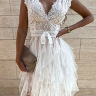 WW | Einfaches Abendkleid für Damen Mini