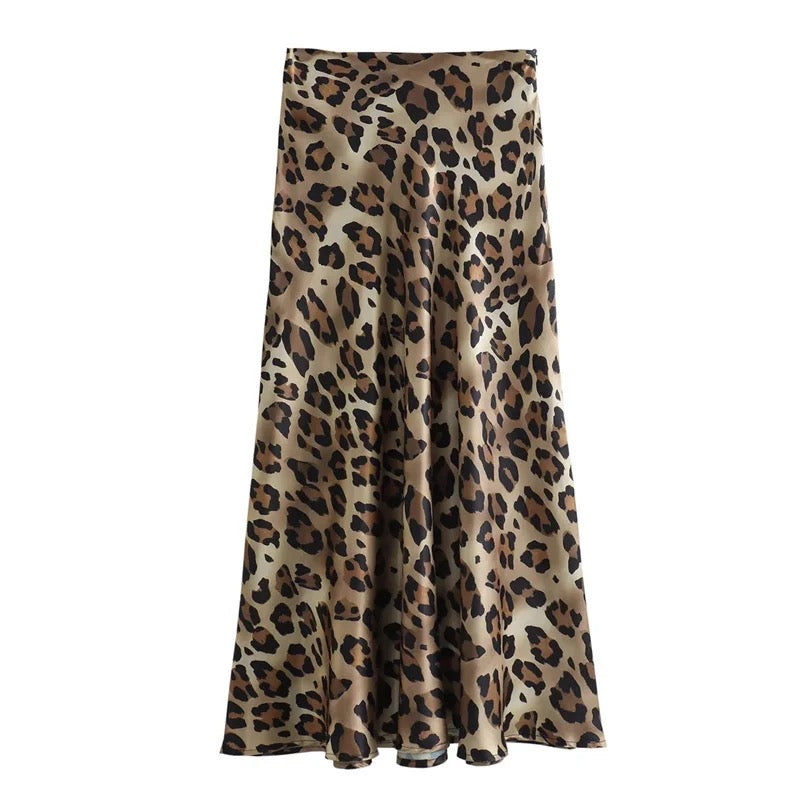 WW | Leopardenmuster Satinrock