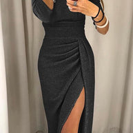 WW | Midi-Kleid für Frauen mit Glitzerdetails