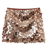 WW | Rosiedress Elastischer Bund Pailletten Minirock