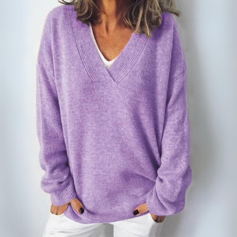 W&W Mode | V Ausschnitt Pullover für Frauen