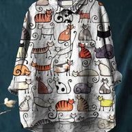 WW | Katzenkunst Auf Weißem T-Shirt