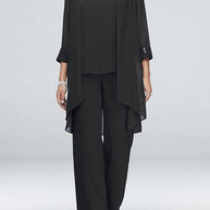 WW | Elegantes Dreiteiliges Strickjacken Set