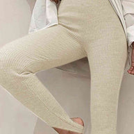 WW | Geripptes Mittel Taillen Leggings