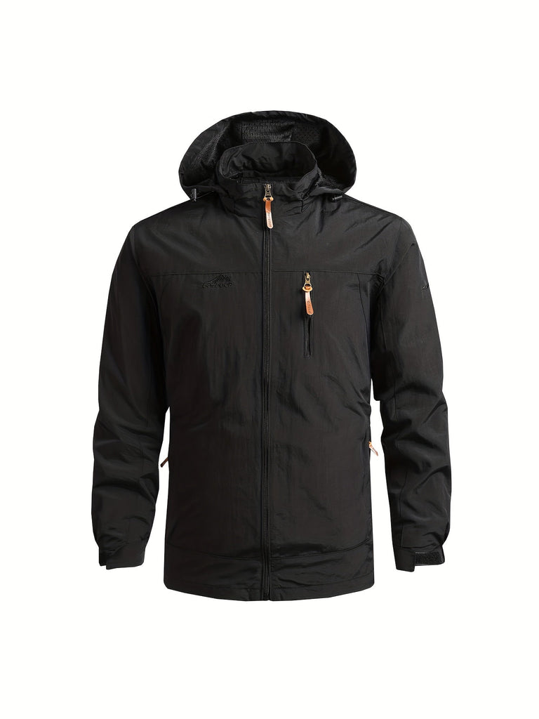 WW | Herren Windbreaker Mit Abnehmbarer Kapuze