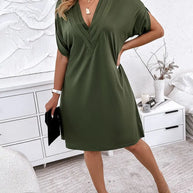 WW | Damen V-Ausschnitt-Kleid