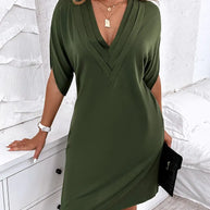 WW | Damen V-Ausschnitt-Kleid