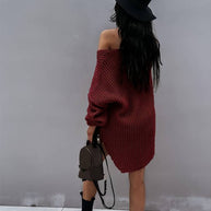 WW - Übergroßes Strickkleid