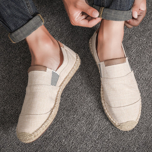 WW | Stilvolle Leichte Canvas Loafer Für Herren