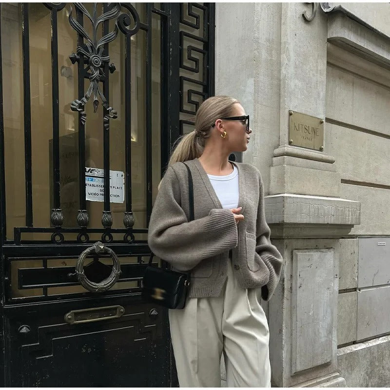 WW | Gestrickte Strickjacke