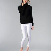 Celina™ - Damen Rollkragenpullover mit langen Ärmeln und Kabelstrick