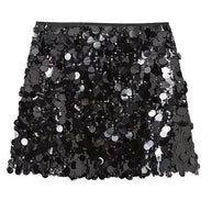 WW | Rosiedress Elastischer Bund Pailletten Minirock