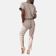 WW | Eleganter, festlicher Kurzarm-Damen-Overall für den Sommer