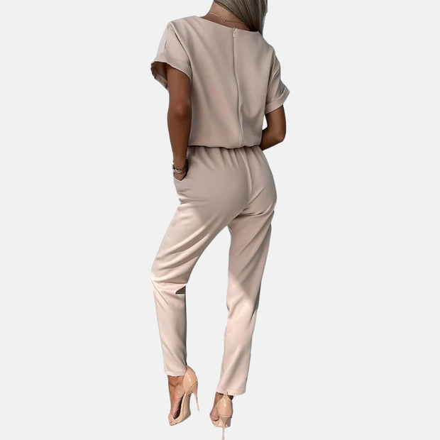 WW | Eleganter, festlicher Kurzarm-Damen-Overall für den Sommer