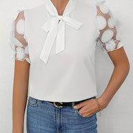 WW | Bluse mit Transparenten Puffärmeln
