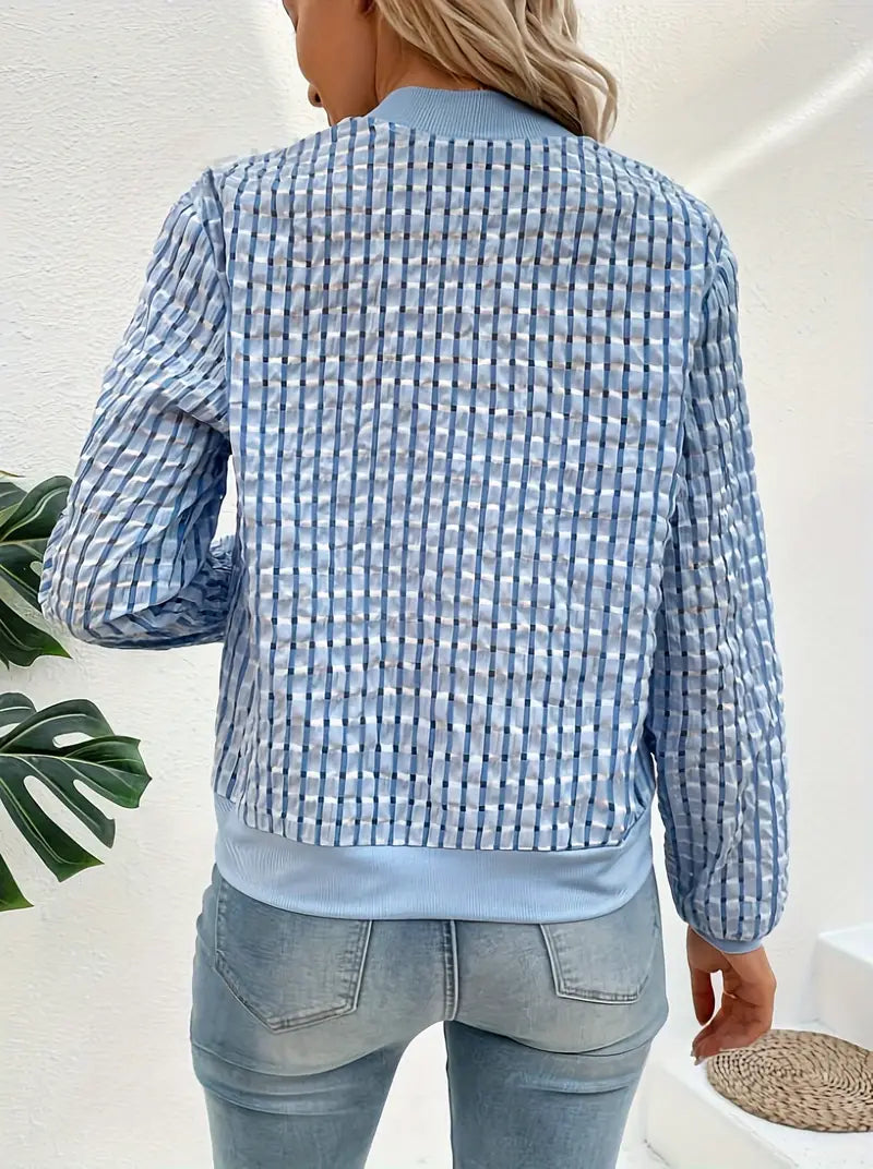 WW | Karierte Jacke mit Reißverschluss – Vielseitig und Stylisch