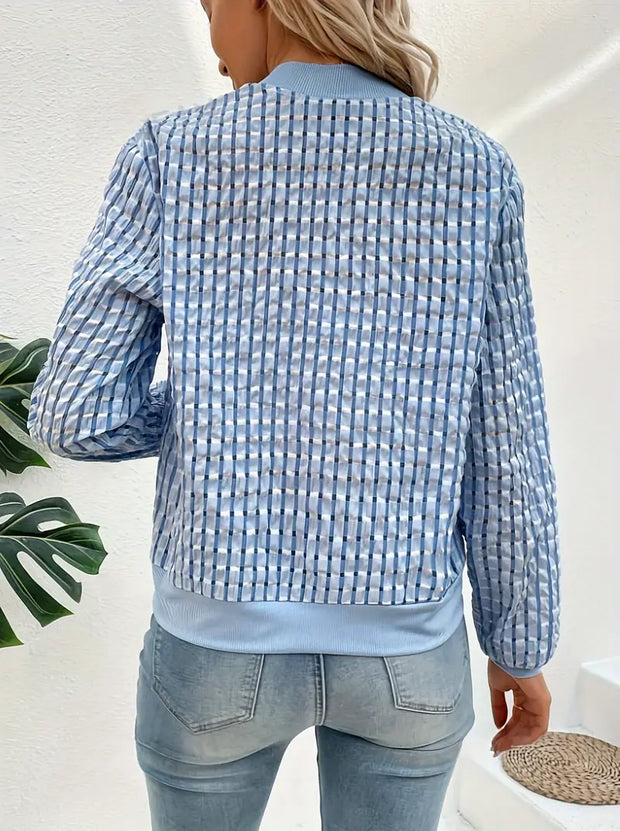 WW | Karierte Jacke mit Reißverschluss – Vielseitig und Stylisch