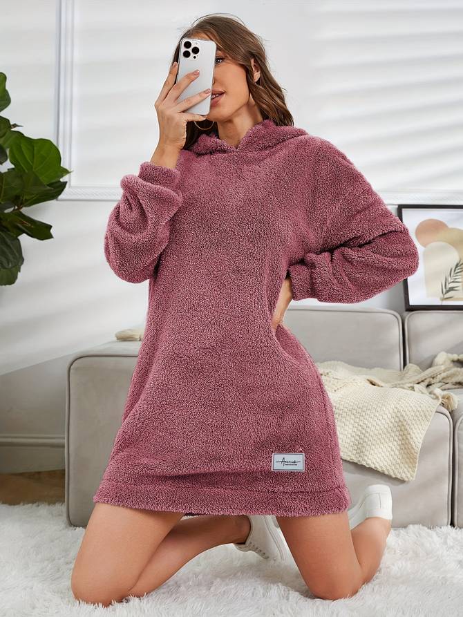 WW | Teddy Hoodie Für Herbstwärme Für Frauen