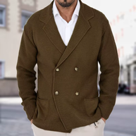 WW | Doppellagiger Herren Strickblazer Für Zeitlose Eleganz