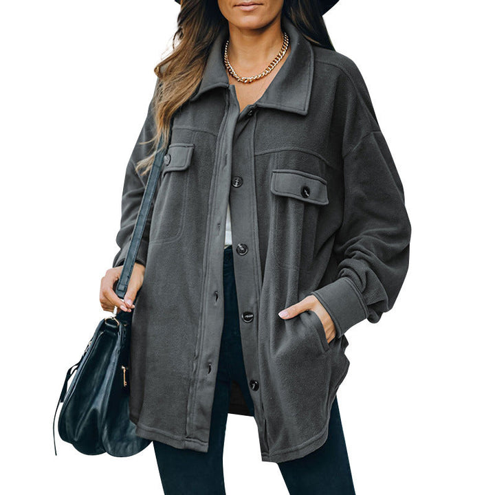 W&W Mode | Fleece-Knopf-Jacke