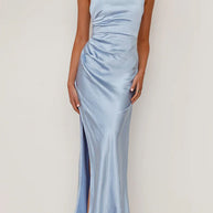 WW | Rosiedress Rückenfrei Seitenschlitz Maxi Cami Kleid