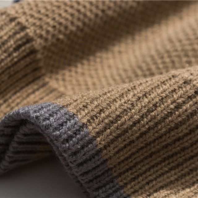 Block Strickweste mit Rautenmuster