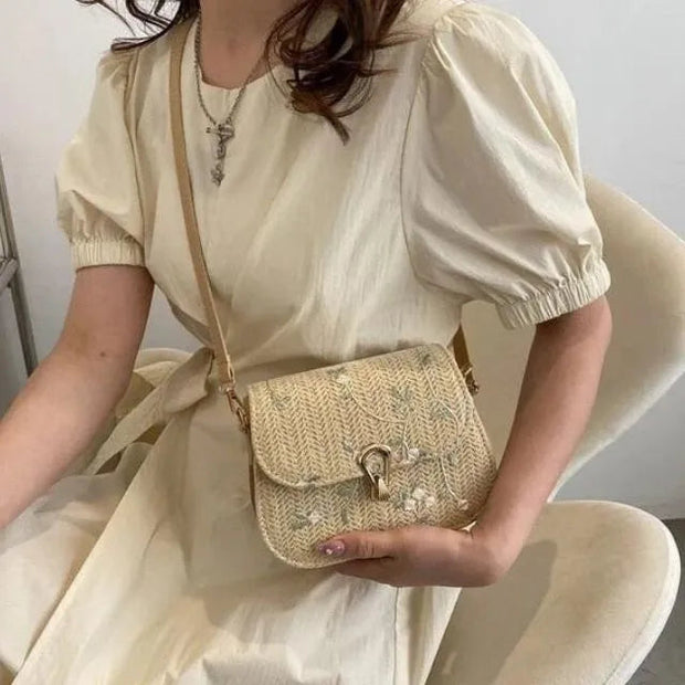 WW | Liana Bestickte Strohwaren Perfekt für Sonnige Tage