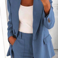 WW | Rosiedress Ein-Knopf Einfarbiger Büro Blazer Jacke