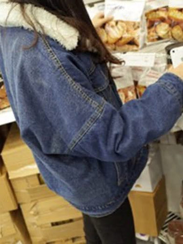 W&W Mode | Dicker Denim, Gefüttert Mit Fleece Für Frauen