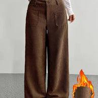 WW | Cordhose Mit Weitem Bein Für Frauen