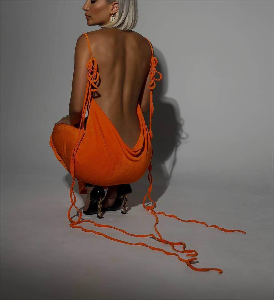 W&W Mode | Zeitlos Bare Back Kleid Camisole Kleid