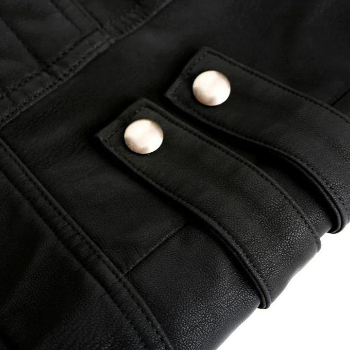 W&W Mode | Lässige Männliche Lederjacke Für Männer