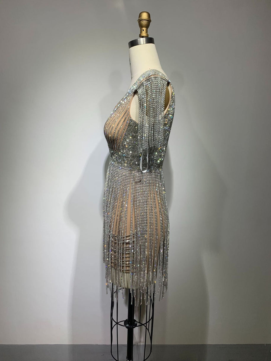 WW | Hollow-out Enge Nische Mantel Hochwertiges Kleid